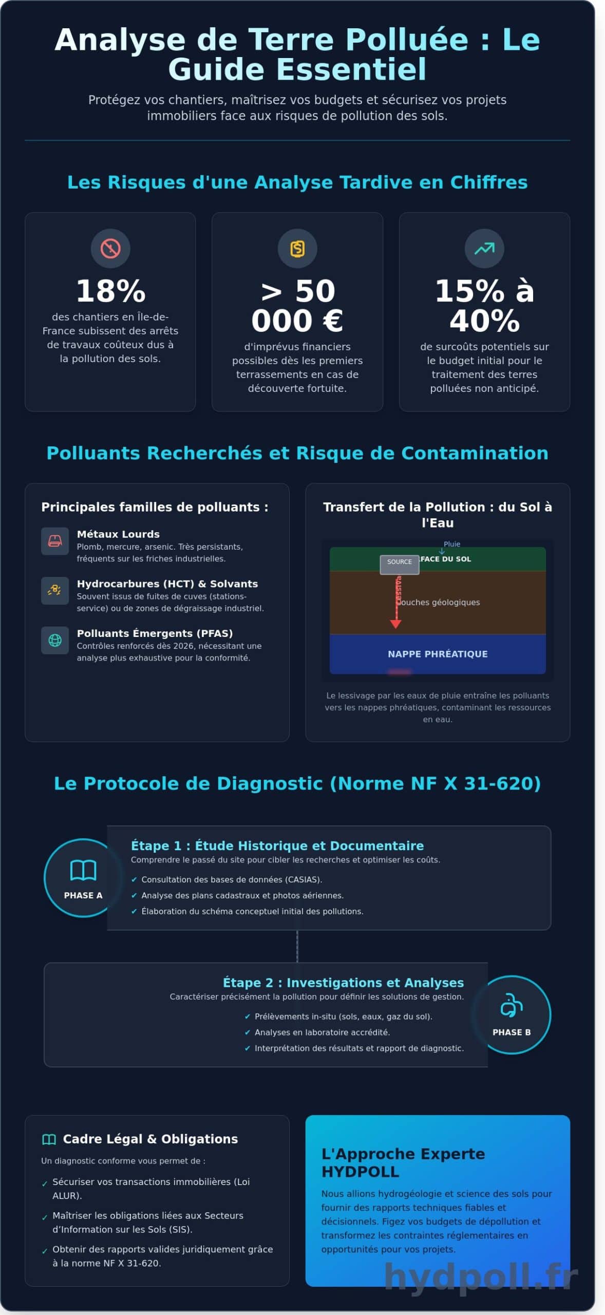 Analyse de terre polluée : Guide complet des diagnostics et solutions en 2026