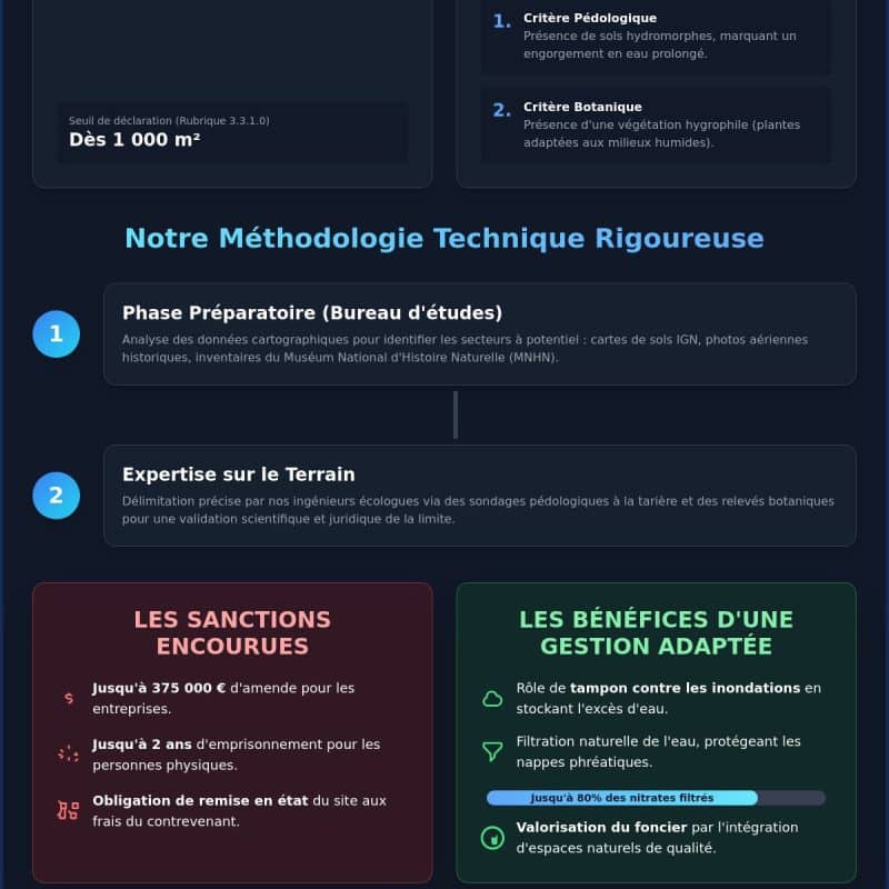 Étude de zones humides en Île-de-France, Normandie et Aix-en-Provence : Guide complet 2026