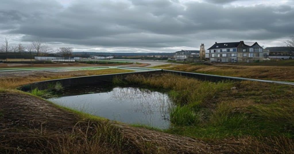 Bassin de rétention des eaux pluviales
